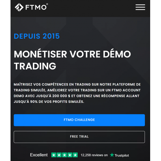 FTMO - Promotion d’été challenge 10k à 89€